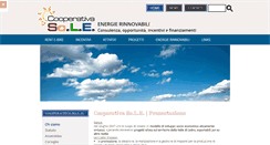 Desktop Screenshot of cooperativa-sole.it